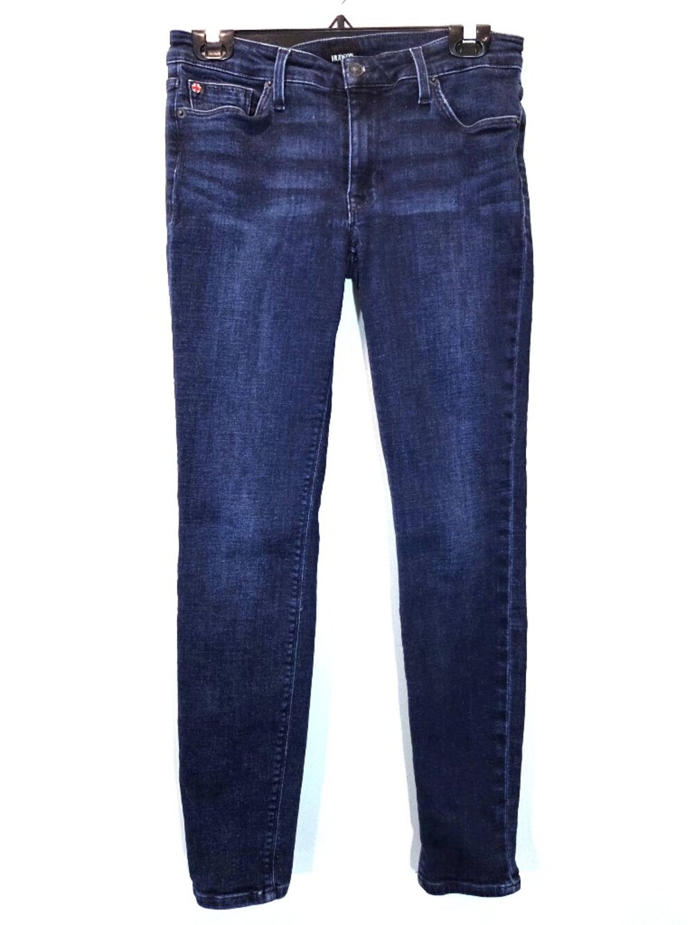 Hudson Krista Low Rise Dark Wash Cigarette Skinny Ankle Jeans Size 27